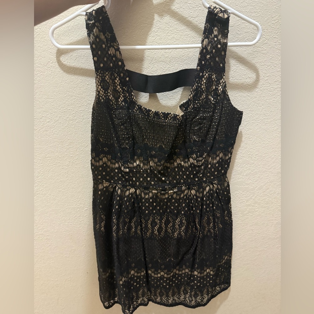 BeBop Black and Tan Dress